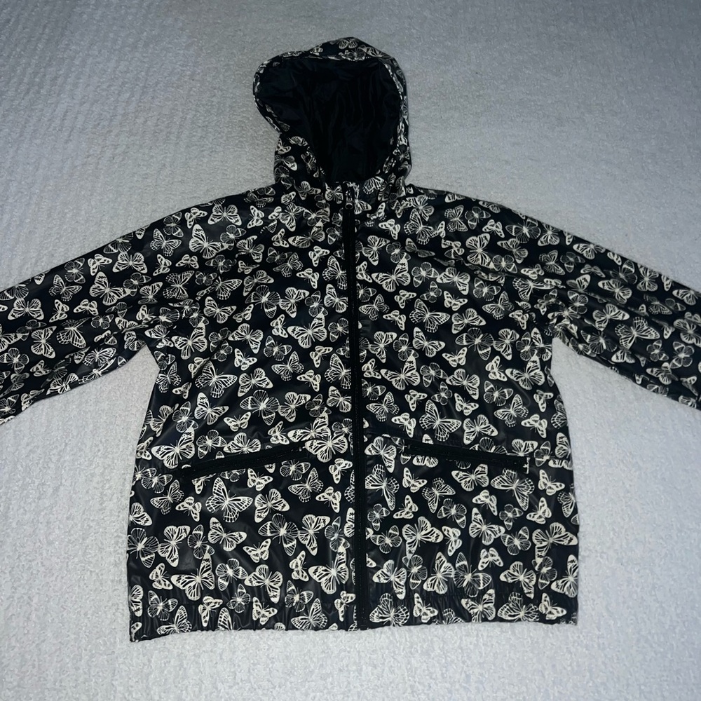 Kids Butterfly Print Raincoat